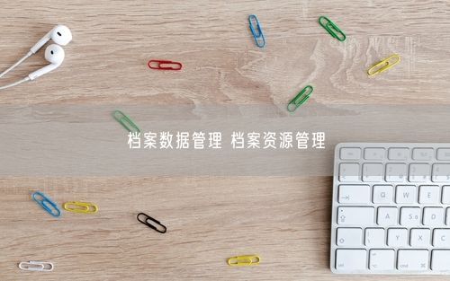 档案数据管理 档案资源管理