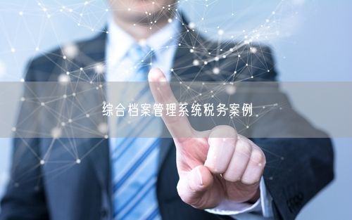 综合档案管理系统税务案例