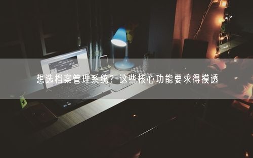 想选档案管理系统?这些核心功能要求得摸透