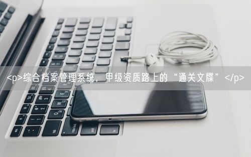 <p>综合档案管理系统，甲级资质路上的“通关文牒”</p>