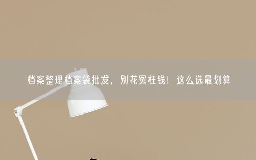 档案整理档案袋批发，别花冤枉钱！这么选最划算