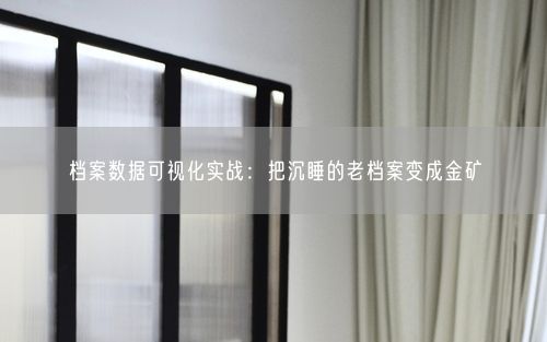 档案数据可视化实战:把沉睡的老档案变成金矿