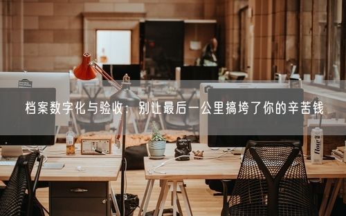 档案数字化与验收：别让最后一公里搞垮了你的辛苦钱