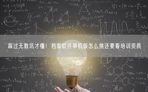 踩过无数坑才懂!档案软件单机版怎么挑还要看培训资质