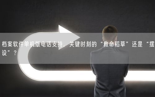 档案软件单机版电话支持,关键时刻的“救命稻草”还是“摆设”?