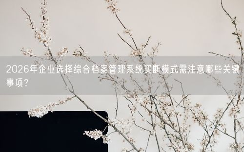 2026年企业选择综合档案管理系统买断模式需注意哪些关键事项？