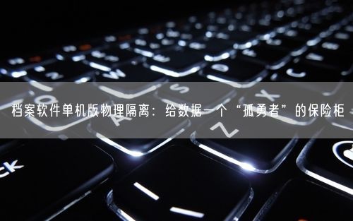 档案软件单机版物理隔离：给数据一个“孤勇者”的保险柜