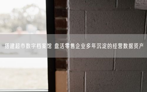 搭建超市数字档案馆 盘活零售企业多年沉淀的经营数据资产
