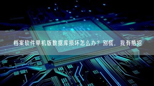 档案软件单机版数据库损坏怎么办？别慌，我有绝招