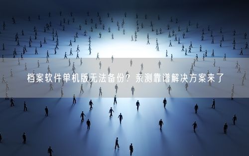 档案软件单机版无法备份?亲测靠谱解决方案来了