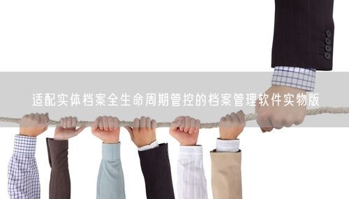 适配实体档案全生命周期管控的档案管理软件实物版