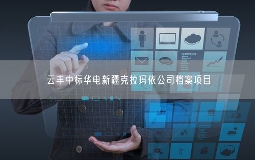 云丰中标华电新疆克拉玛依公司档案项目