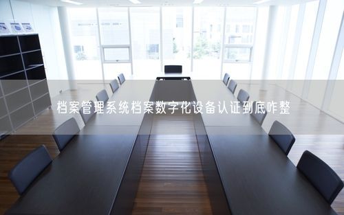 档案管理系统档案数字化设备认证到底咋整