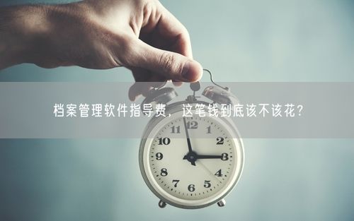 档案管理软件指导费，这笔钱到底该不该花？