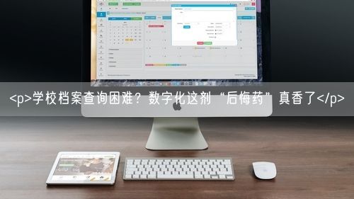 <p>学校档案查询困难？数字化这剂“后悔药”真香了</p>
