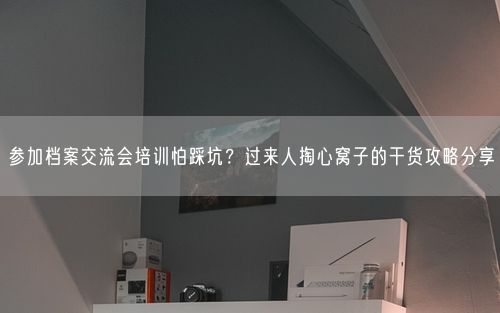 参加档案交流会培训怕踩坑？过来人掏心窝子的干货攻略分享