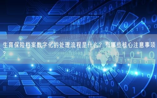 生育保险档案数字化的处理流程是什么？有哪些核心注意事项？