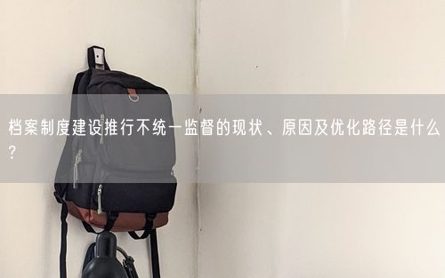 档案制度建设推行不统一监督的现状、原因及优化路径是什么？