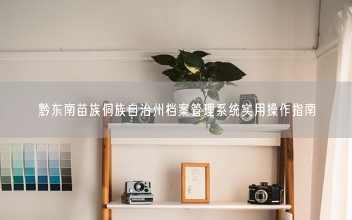 黔东南苗族侗族自治州档案管理系统实用操作指南