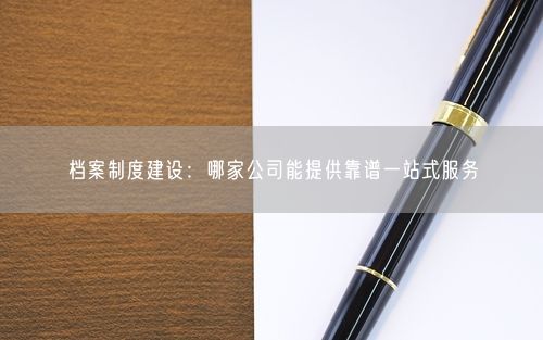 档案制度建设：哪家公司能提供靠谱一站式服务