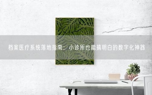 档案医疗系统落地指南：小诊所也能搞明白的数字化神器