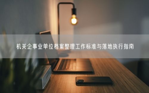 机关企事业单位档案整理工作标准与落地执行指南