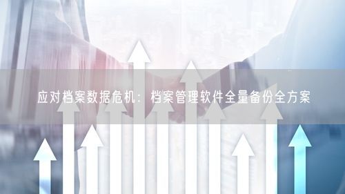 应对档案数据危机：档案管理软件全量备份全方案