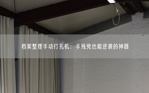 档案整理手动打孔机：手残党也能逆袭的神器