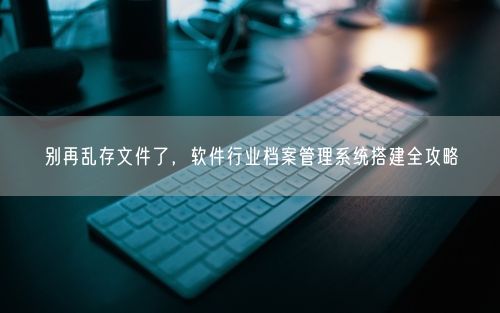 别再乱存文件了，软件行业档案管理系统搭建全攻略