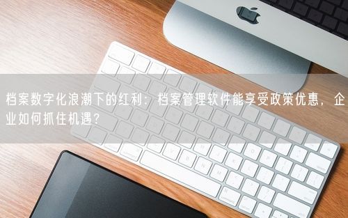 档案数字化浪潮下的红利：档案管理软件能享受政策优惠，企业如何抓住机遇？