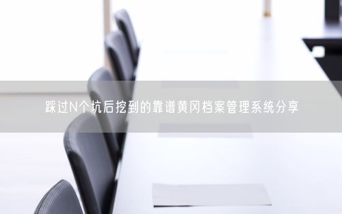 踩过N个坑后挖到的靠谱黄冈档案管理系统分享