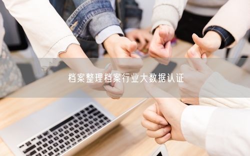 档案整理档案行业大数据认证