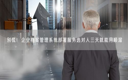 别慌！企业档案管理系统部署服务选对人三天就能用顺溜