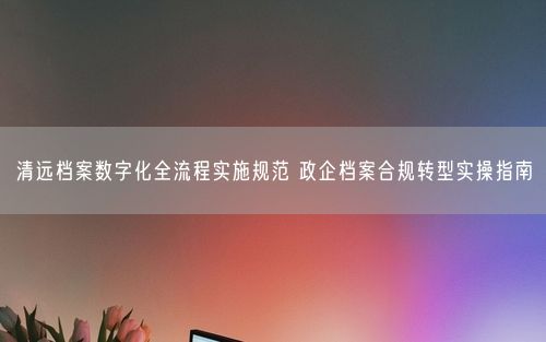 清远档案数字化全流程实施规范 政企档案合规转型实操指南