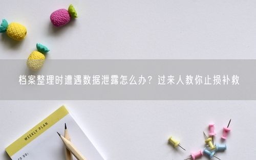 档案整理时遭遇数据泄露怎么办？过来人教你止损补救
