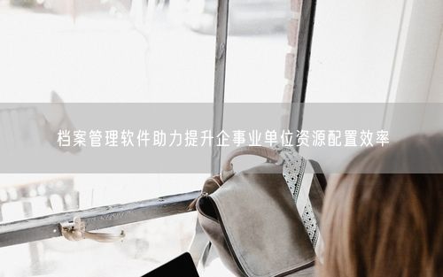 档案管理软件助力提升企事业单位资源配置效率