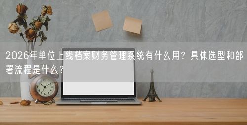 2026年单位上线档案财务管理系统有什么用？具体选型和部署流程是什么？