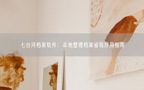 七台河档案软件：本地整理档案省钱好用指南