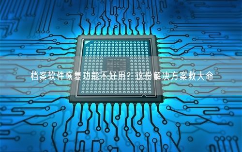 档案软件恢复功能不好用?这份解决方案救大命