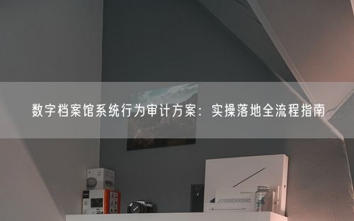 数字档案馆系统行为审计方案:实操落地全流程指南