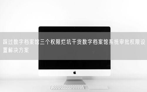 踩过数字档案馆三个权限烂坑干货数字档案馆系统审批权限设置解决方案