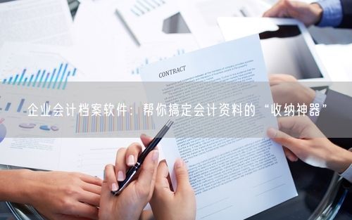 企业会计档案软件:帮你搞定会计资料的“收纳神器”