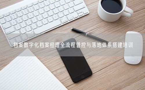 档案数字化档案经理全流程管控与落地体系搭建培训