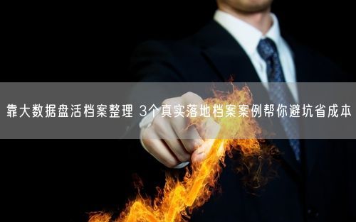 靠大数据盘活档案整理 3个真实落地档案案例帮你避坑省成本