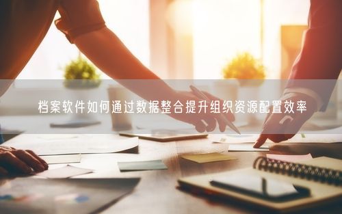 档案软件如何通过数据整合提升组织资源配置效率