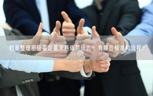 档案整理密级鉴定要求具体是什么？有哪些标准和流程？