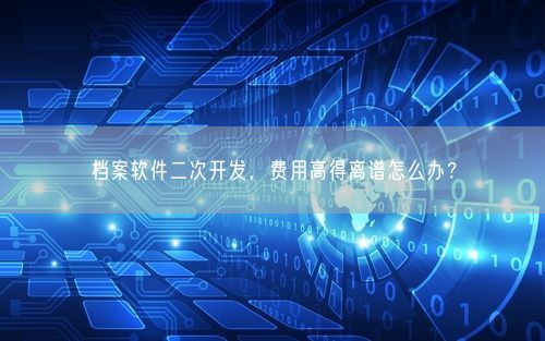 档案软件二次开发，费用高得离谱怎么办？