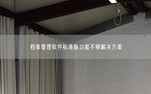 档案管理软件标准版功能不够解决方案
