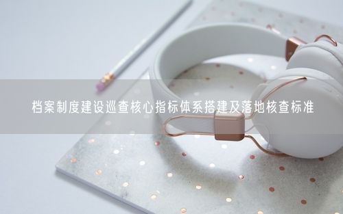 档案制度建设巡查核心指标体系搭建及落地核查标准