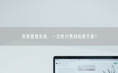 档案管理系统，一次性付费到底香不香？